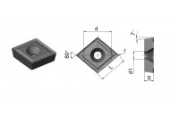 CCGT060202-AK WSK10 Токарная пластина HARDSTONE