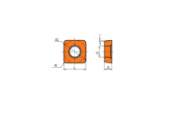 SCMT09T304-TM HR7125 Токарная пластина HUAREAL