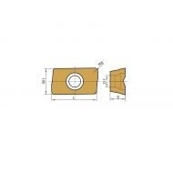  APKT160512PDER-FM HR5130 фрезерная пластина HUAREAL