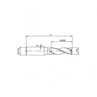 B3L0300HN Фреза твердосплавная HUAREAL