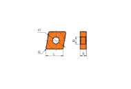 CNMA120404 HR6115 Токарная пластина HUAREAL CNMA120404 HR6115 Токарная пластина HUAREAL