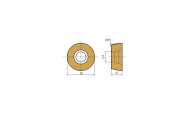 RCKT10T3MO-FM HR5110 фрезерная пластина HUAREAL RCKT10T3MO-FM HR5110 фрезерная пластина HUAREAL