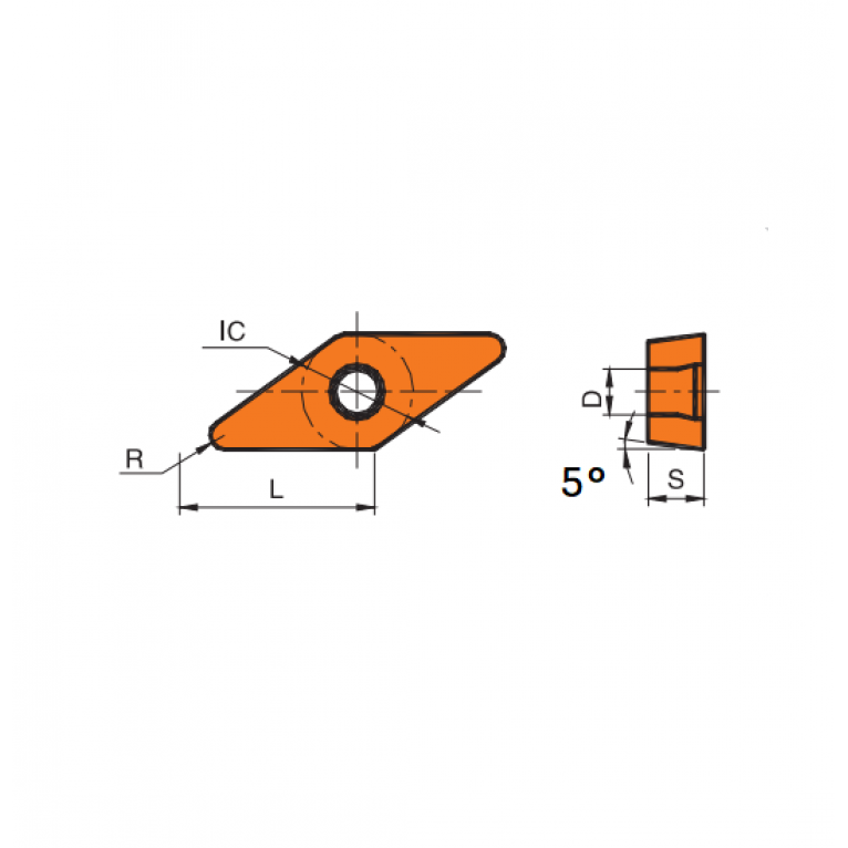 VBGT160408-AK HRK10 Токарная пластина HUAREAL