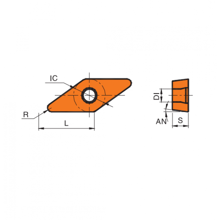 VBMT160412-TM HR7225 Токарная пластина HUAREAL