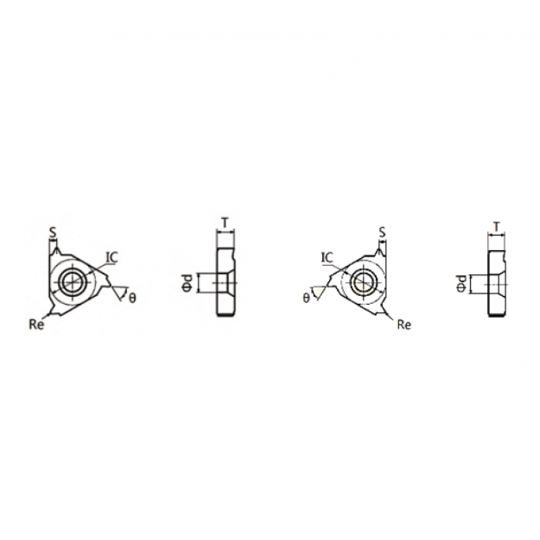 16ER11W HS5125 пластина резьбовая HADSTO 16ER11W HS5125 пластина резьбовая HADSTO